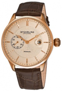 Stuhrling Original Men's 148B.3345K14 Classic Heritage Automatic Mechanical Date Rose Tone Watch