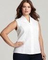 Jones New York Collection Plus Size Sleeveless Easy Care Blouse