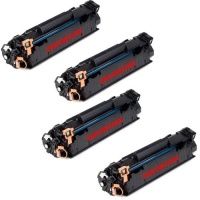 4 Pack Ink4work C3500B001AA (128) Black Compatible Toner Cartridge Fits Canon ImageClass D550, MF4412, MF4420n, MF4450, MF4550, MF4550d, MF4570dn, MF4580dn-