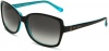 Kate Spade Women's Ailey Sunglasses,Black Turquoise Frame/Grey Gradient Lens,One size