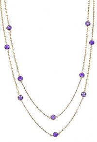 Effy Jewlery Yellow 14K Gold Amethyst Necklace, 11.97 TCW