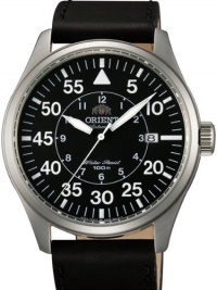 Orient 21-Jewel Automatic Aviator Flight Watch with Black Leather Strap ER2A003B