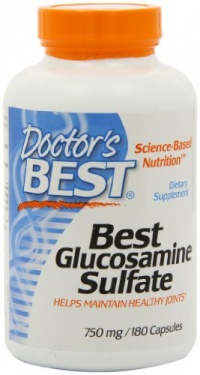 Doctor's Best, Best Glucosamine Sulfate (750 mg), Capsules, 180-Count