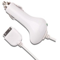 Oriongadgets Car Charger for Apple iPhone 4 (White)