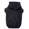 Zack & Zoey Polyester/Cotton Basic Dog Hoodie, Small, 12-Inch, Jet Black