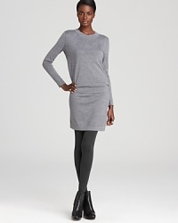 A sweater dress is this season's staple, and Theory hits a bulls-eye with the Lillina Preen sweater dress. Constructed in extra fine merino wool, this streamlined style layers easily beneath vests and coats.