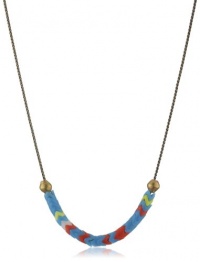 Vanessa Mooney Vintage African Glass Slider Necklace