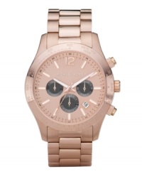 Make a bold statement of style with this warm Layton watch by Michael Kors.