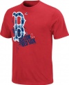 MLB Youth Boston Red Sox Bat Boy Athletic Red Short Sleeve Basic Tee By Majestic