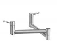 Blanco 441195 Cantata wall Mounted Pot Filler, Satin Nickel