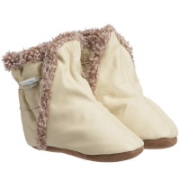 Robeez Classic Bootie (Infant/Toddler/Little Kid), Cream, 12-18 Months (4.5-6 M US Toddler)