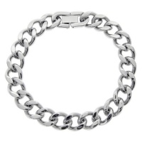 Men's Stainless Steel Chain Bracelet, 9''