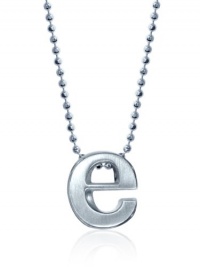 Alex Woo Little Letters Sterling Silver Letter E Pendant Necklace, 16