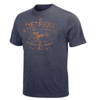 Detroit Tigers Navy Reckoning Force Heathered T-Shirt