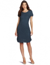 Jones New York Women's Cap Sleeve Dress, Slate Blue, Large