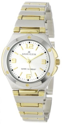 Anne Klein Women's 108655SVTT Two Tone Round Dress Watch