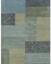 Rizzy Home PR0214 Pandora 5-Feet by 8-Feet Area Rug, Blue