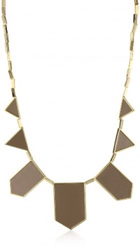 House of Harlow 1960 Gold-Plated Station Leather Necklace