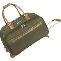 Anne Klein Luggage Jungle Wheeled Duffle Bag, Olive, One Size