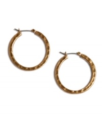 Versatile and stunning - the perfect pairing for any ensemble, be it office wear or cocktail attire. Lucky Brand earrings crafted in gold tone mixed metal. Approximate diameter: 1 inch.