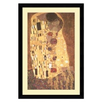 The Kiss (Le Baiser / Il Baccio), 1907 by Gustav Klimt, Framed Print Art - 38.49 x 26.62