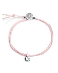 Make a personal statement with this simple nylon cord bracelet from Alex Woo. Accented by a delicate heart charm, it hints at love of the little things.