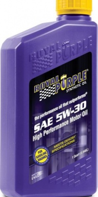 Royal Purple 12530 API-Licensed SAE 5W-30 High Performance Synthetic Motor Oil - 12 Quart