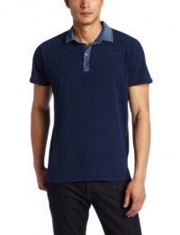 7 For All Mankind Men's Indigo Polo T-Shirt