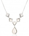 Judith Jack Amor Sterling Silver, Marcasite, Cubic Zirconia and Pearl Y Pendant Necklace, 18