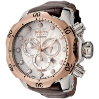 Invicta Men's 0359 Reserve Collection Venom Chronograph Brown Leather Watch