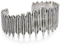 House Of Harlow 1960 Large Feather Row Cuff Bracelet