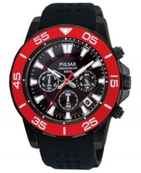 Take on the unknown with this accurate chronograph watch from Pulsar.