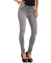 In a stylish grey wash, these Else Jeans skinny jeans hit the colored-denim trend right on the mark!