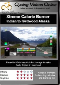 Xtreme Calorie Burner! Indian to Girdwood. Virtual Indoor Cycling Training / Spinning Fitness and Weight Loss Videos