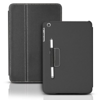 iPad Mini Ultra Slim Folio Case with Built in Stand and Stylus Holder. Smart Cover Case Supports Sleep/Wake Feature