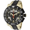 Invicta Men's 6314 Reserve Collection Chronograph 18k Gold-Plated and Black Polyurethane Watch