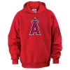 MLB Los Angeles Angels Suede Tek Long Sleeve Hooded Fleece Pullover Men's