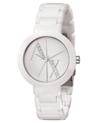 A chic and casual accent watch for everyday by AX Armani Exchange.