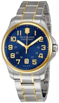 Victorinox Swiss Army Men's 241363 Officer's Gent Blue Stainless Steel Watch