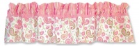 Trend Lab Window Valance, Pink Paisley Park