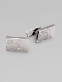 A sleek and smart money clip with a bold logo design.BrassImported