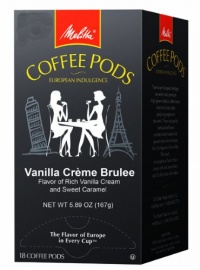 Melitta Vanilla Crème Brulee Coffee Pods, 18 Count (Pack of 4)