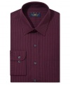 Elevate your work dress code to a royal level with this jewel-toned dress shirt from Club Room.