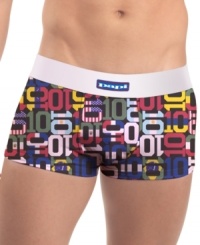 With a vibrant graphic logo print these Papi trunks will add a pop of personality to your underwear drawer.