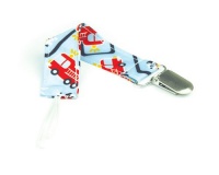 Bumkins Pacifier Clip, Fire Engine