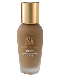 The years-younger face. More than a wonderful makeup, this light, silky formula helps revitalize skin for a smoother, firmer look now and in the future. Vitamins C and E and a plant-derived hydrating complex help protect and moisturize skin, leaving it smooth, soft, conditioned. FAST FACTS--Medium/full coverage-luminous finish. For normal/dry or dry skin. Protects with SPF 15 sunscreen. All Estée Lauder foundations are non-acnegenic and are dermatologist tested. 1 oz. 