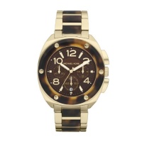 Michael Kors Ladies Gold Tortoise Chronograph Watch