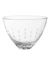 Style and quality go hand-in-hand in the Modern Love crystal bowl, featuring striking clarity and a delicate cut motif by Monique Lhuillier.