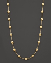 From the Siviglia collection, a necklace with medium-sized stationed beans, designed by Marco Bicego.