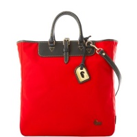 Dooney & Bourke Nylon Editors Tote, Red/Navy